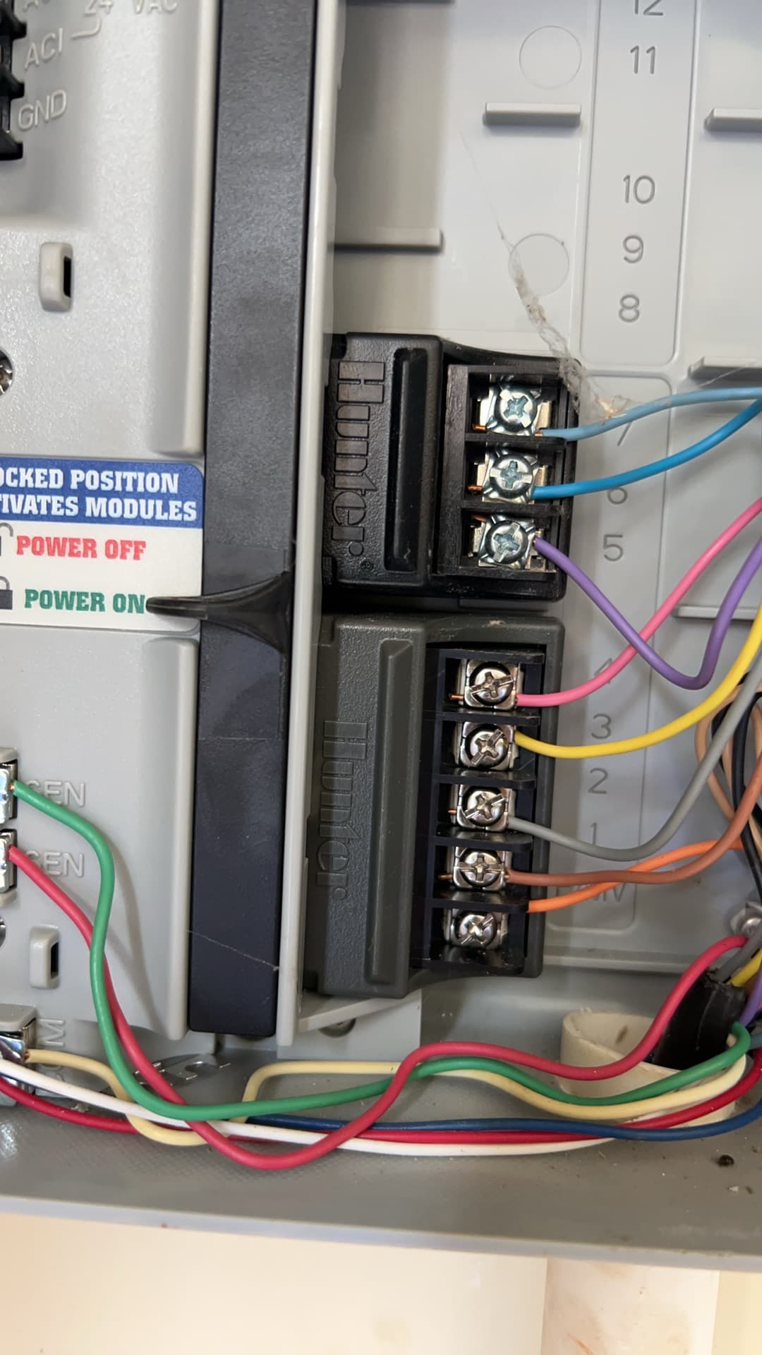 Wired Hunter sprinkler controller