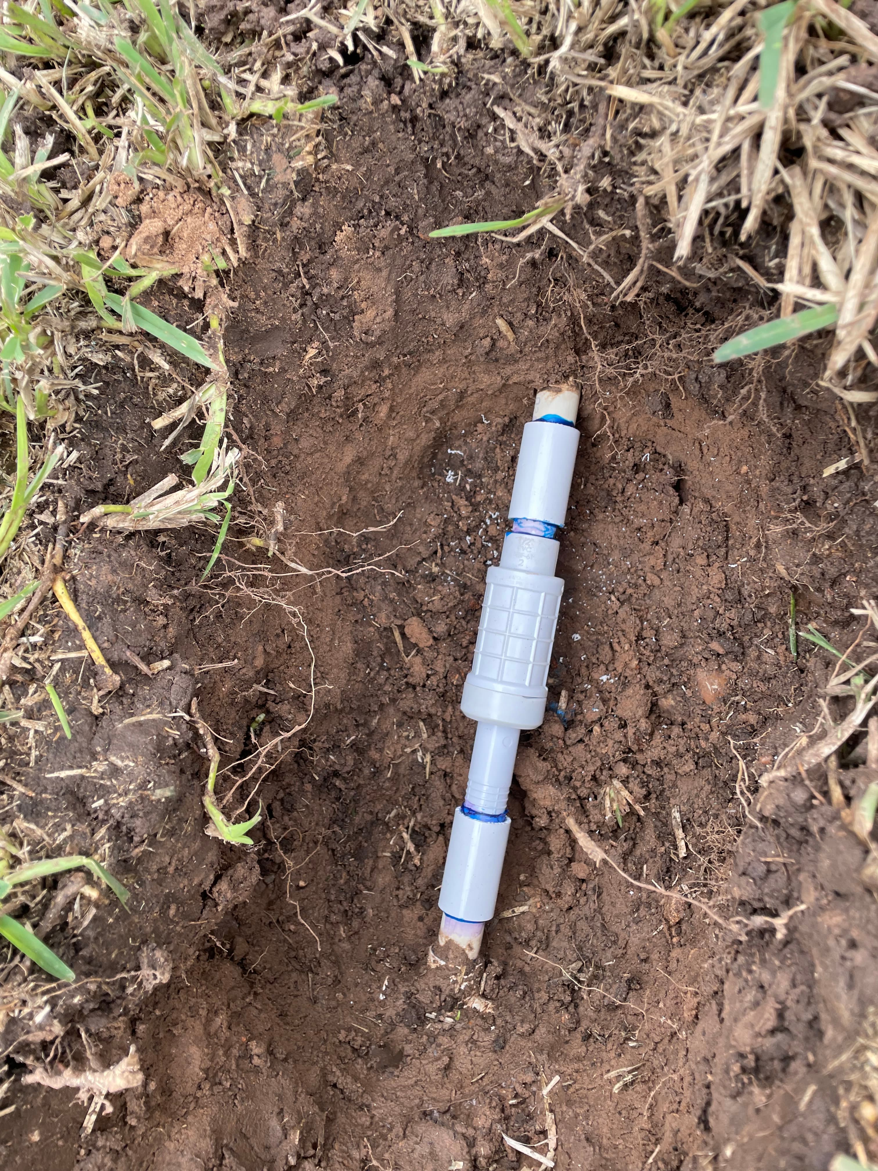 Repaired pipe after repair fix #3