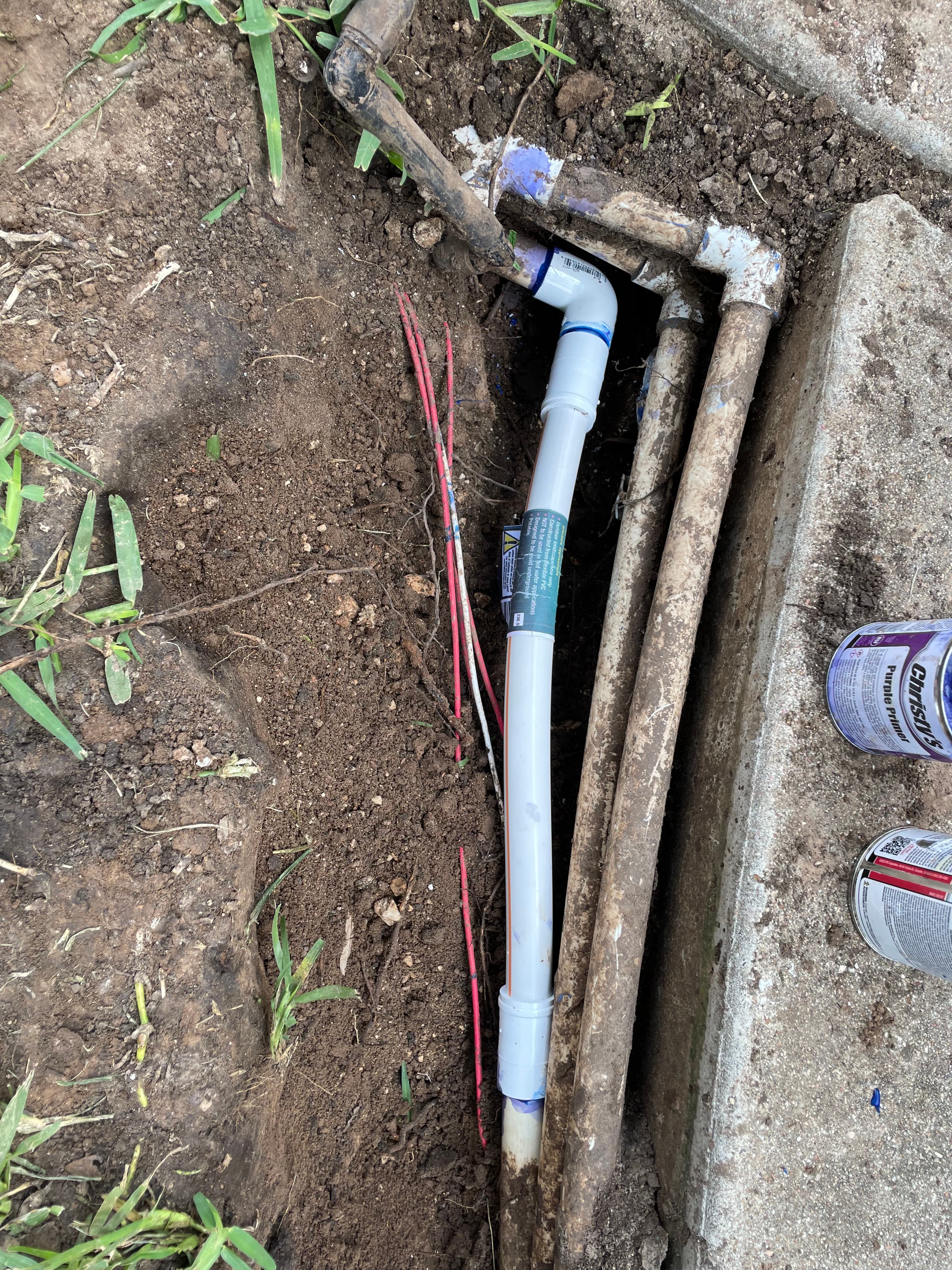 Repaired pipe after repair fix #4