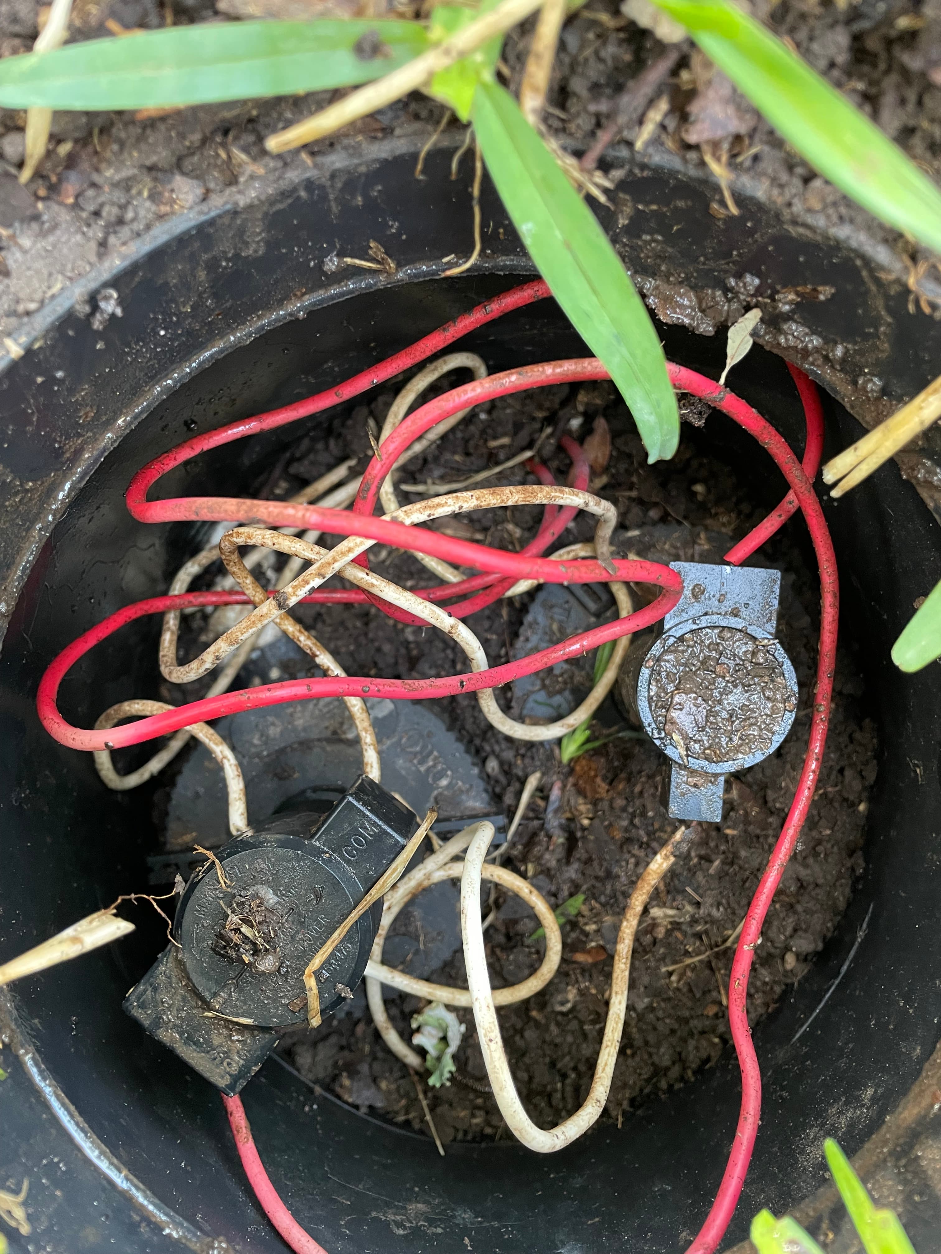 A valve inside valve box